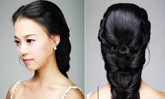 Прическа на длинные волосы японские The Northern Bride: Braid Hairstyles for your Wedding Asian long hair, Asian hai