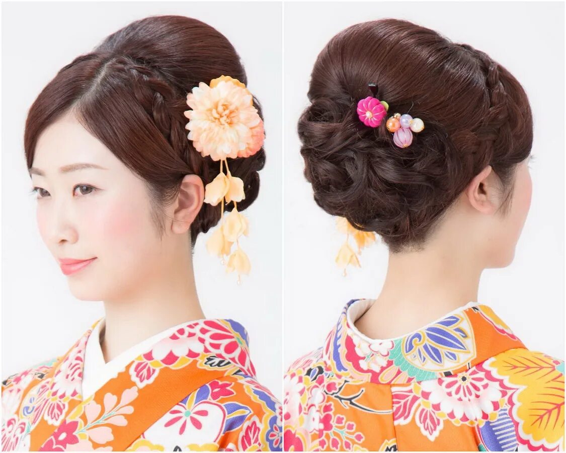 Прическа на длинные волосы японские 23 Best Kimono Hairstyles for Traditional and Modern Women Yve-Style.com