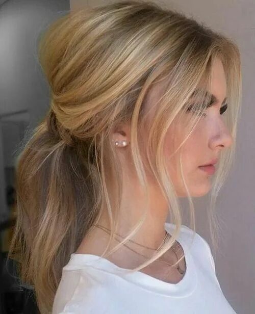 Прическа на длинный жидкий волос 10 Lovely Ponytail Hair Ideas For Long Hair - Page 67 of 70 - HairPush Messy pon