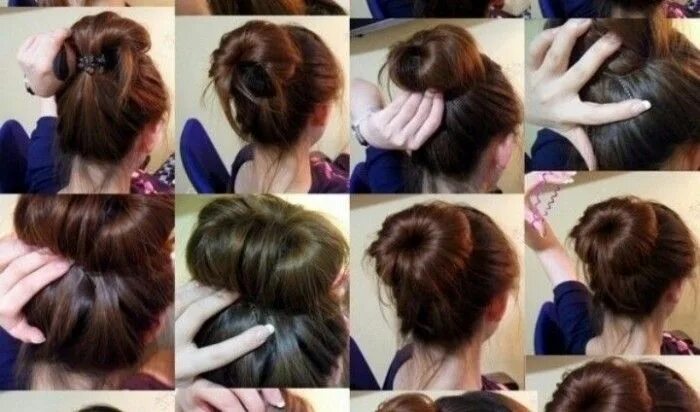 Прическа на грязные волосы на скорую руку bun hairstyles for long hair ile ilgili görsel sonucu Saç, Topuzlar