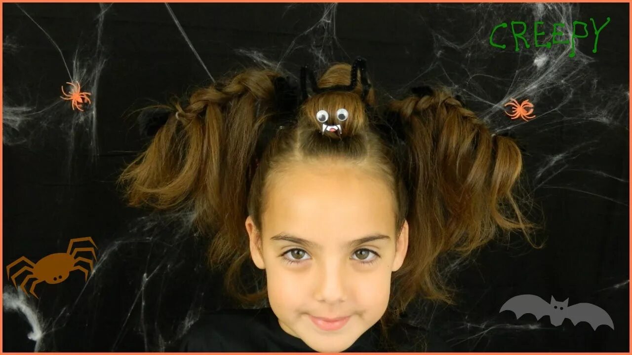 Прическа на хэллоуин для девочки Halloween Bat Hairstyle / Best Halloween Hairstyles / Bonita Hair Do - YouTube