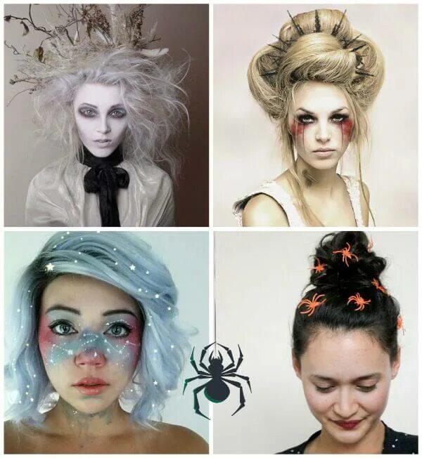 Прическа на хэллоуин на короткие волосы HALLOWEEN HAIRSTYLES - K4 Fashion