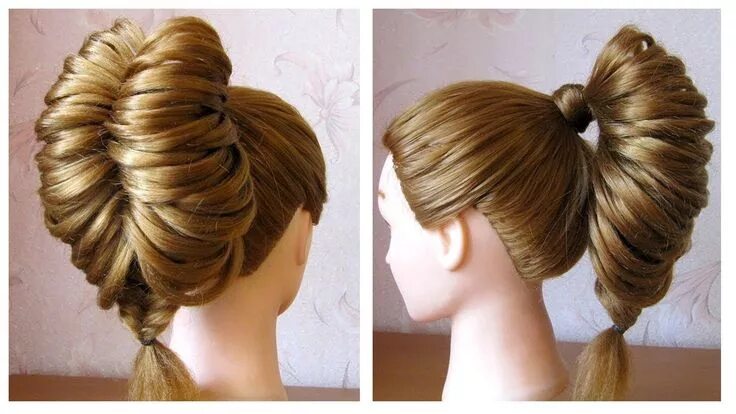 Прическа на карандаш на длинные Tuto coiffure: queue de cheval originale et simple Tresse épi de blé avec un pic