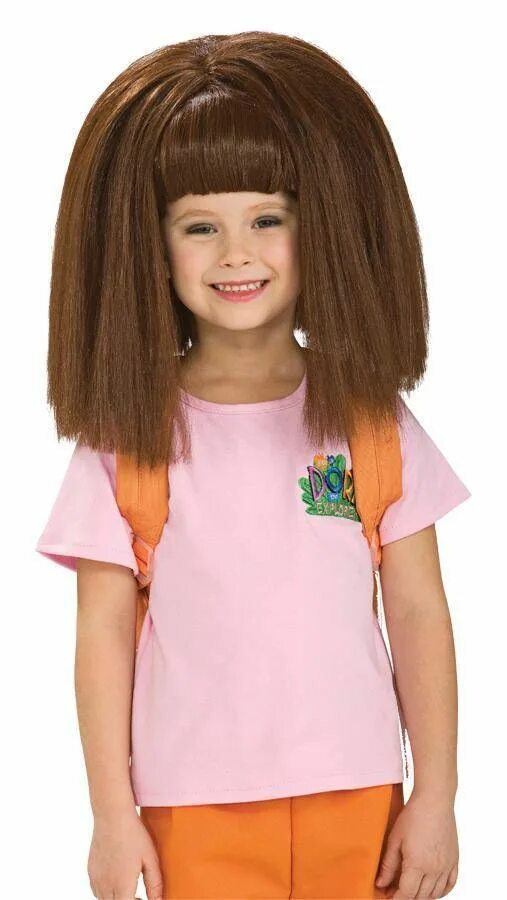 Прическа на каре 2024 девочке Girls' Dora The Explorer Wig Child Accessory in 2022 Hair styles, Stupid funny m