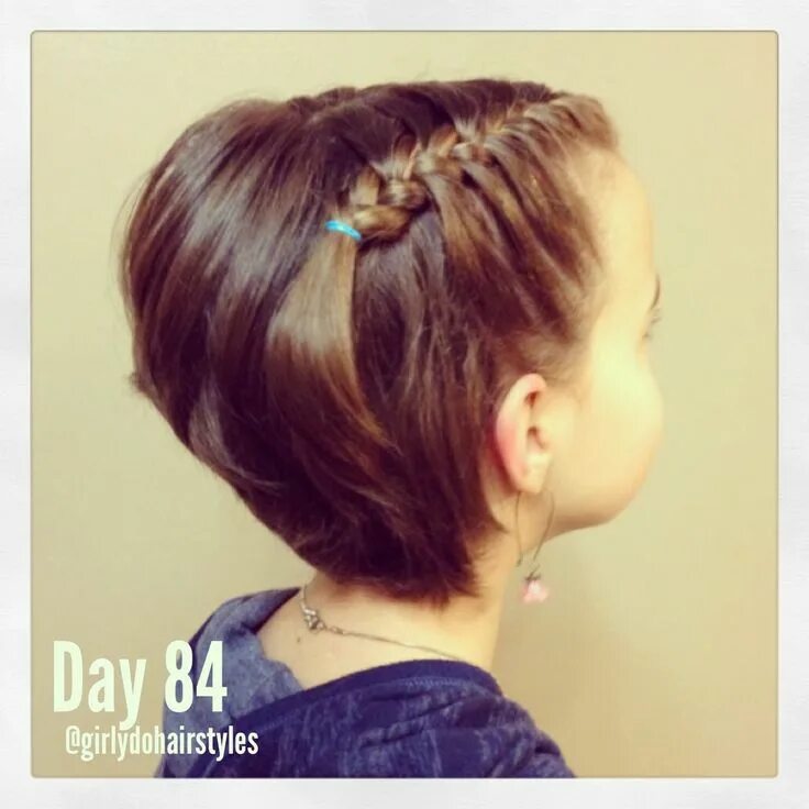 Прическа на каре для девочки Girly Do Hairstyles: By Jenn: Week 19 #GirlyDos100DaysofHair Girly hairstyles, G