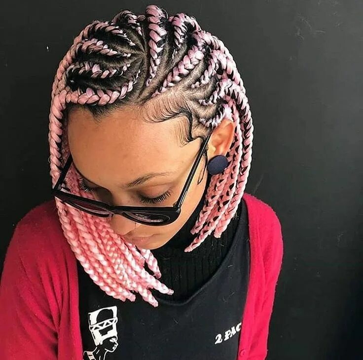 Прическа на каре с канекалоном Pin by Kiara canaan on Healthy hair don't care Bob braids hairstyles, African br