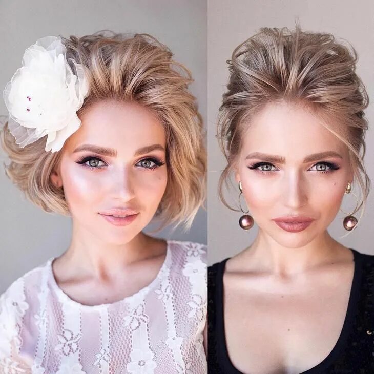 Short Wedding Hairstyles That Are Jaw Dropping - My Sweet Engagement Short weddi