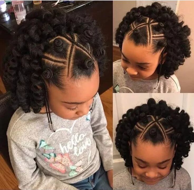 Прическа на короткие кудрявые волосы девочке Pin by Queen Pin on Hair Slayed Kids hairstyles, Natural hair styles, Lil girl h