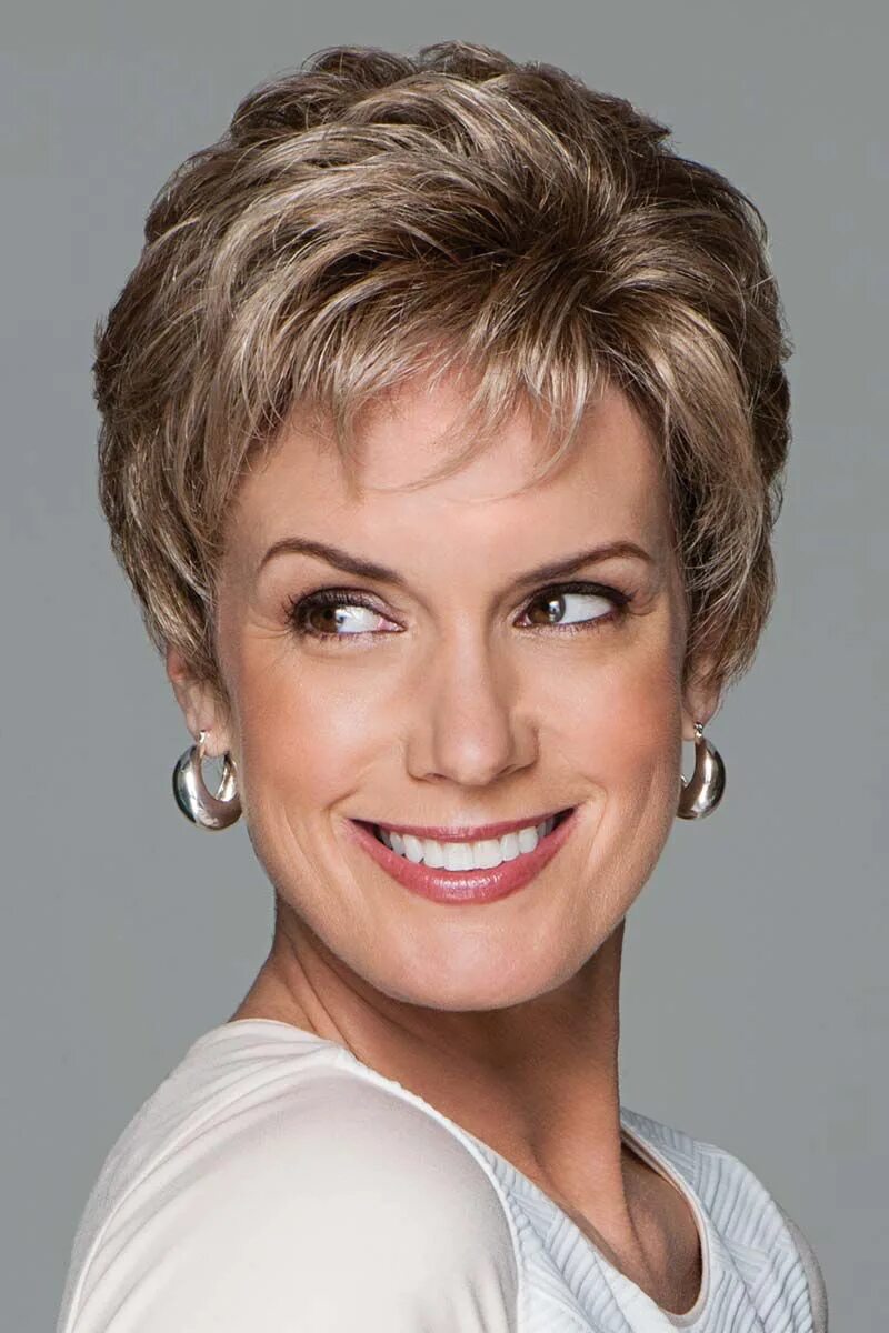 Allure Mono Wig by Jon Renau Monofilament Short hairstyles for thick hair, Short