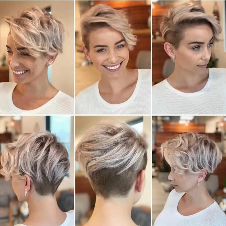 Прическа на короткие волосы 15 лет @sarah_louwho by @thisgirlmichele #shorthairlove #pixiecut #shorthair #haircut #