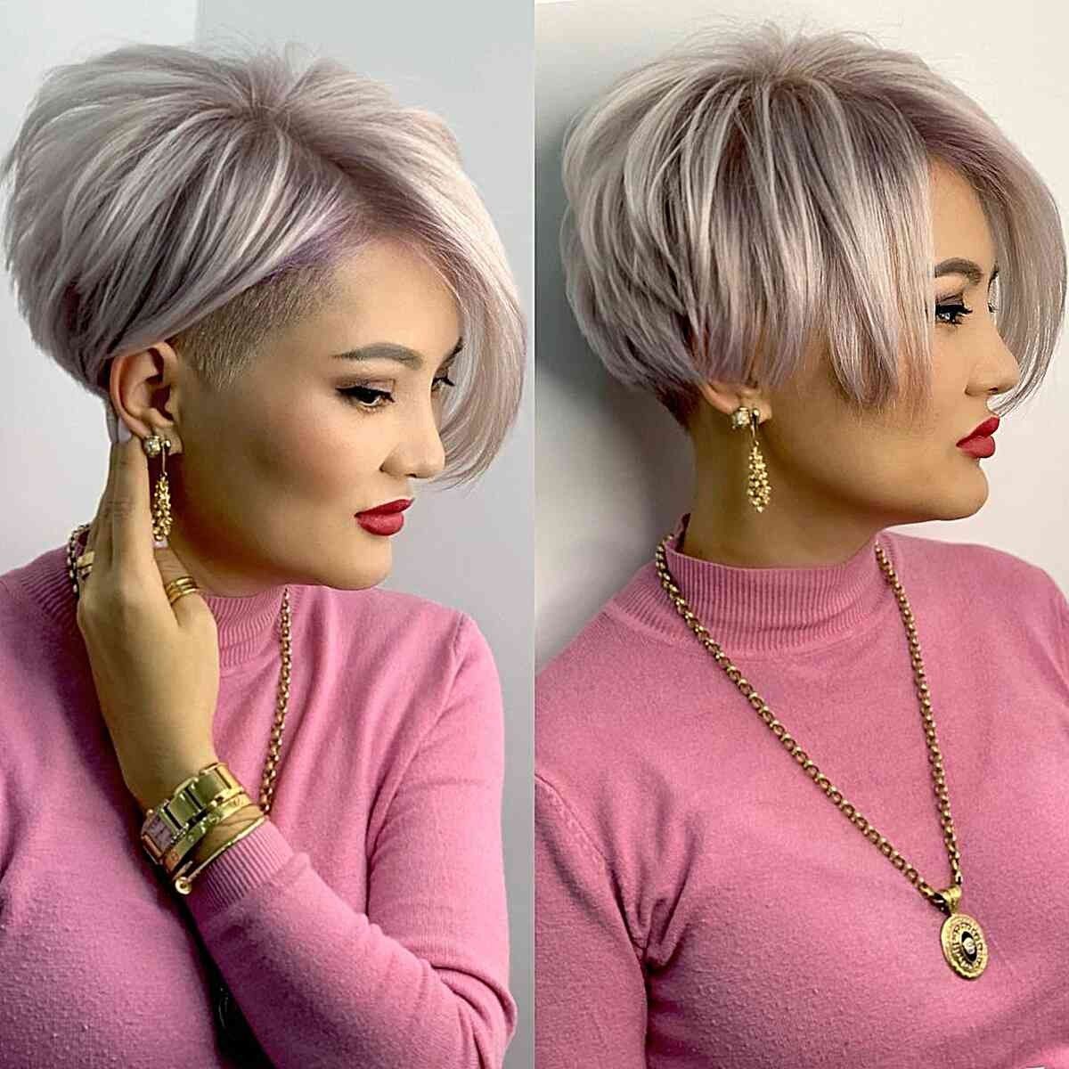 Прическа на короткие волосы 2024 тренд Pin on hair in 2024 Chic short hair, Stacked bob haircut, Short hair styles pixi