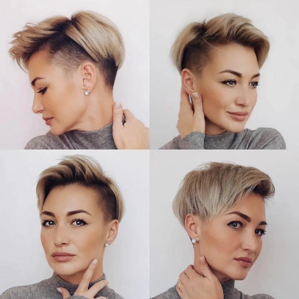 Прическа на короткие волосы мода 2024 Hair, Style, Makeup & Fashion on Instagram: "Beautiful pixie grid from @natik.vo