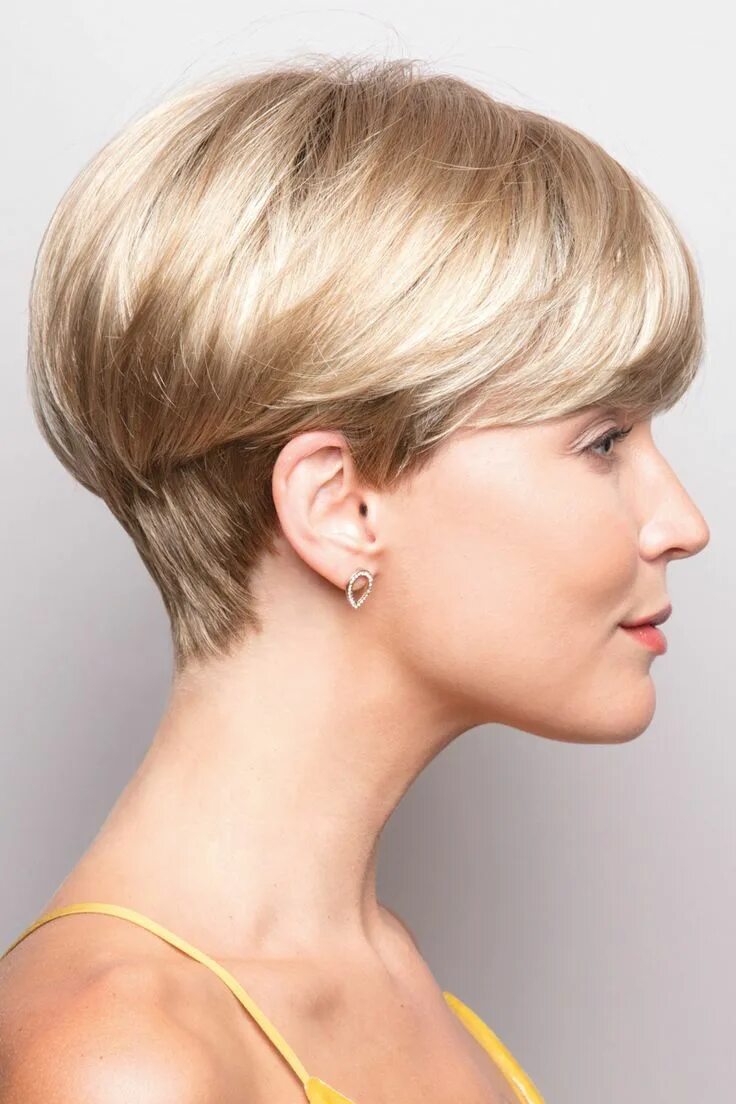 Прическа на короткие волосы на ножке Blake by Noriko Wig Short Spunky Bob Cut Bobs for thin hair, Bob hairstyles, Sho