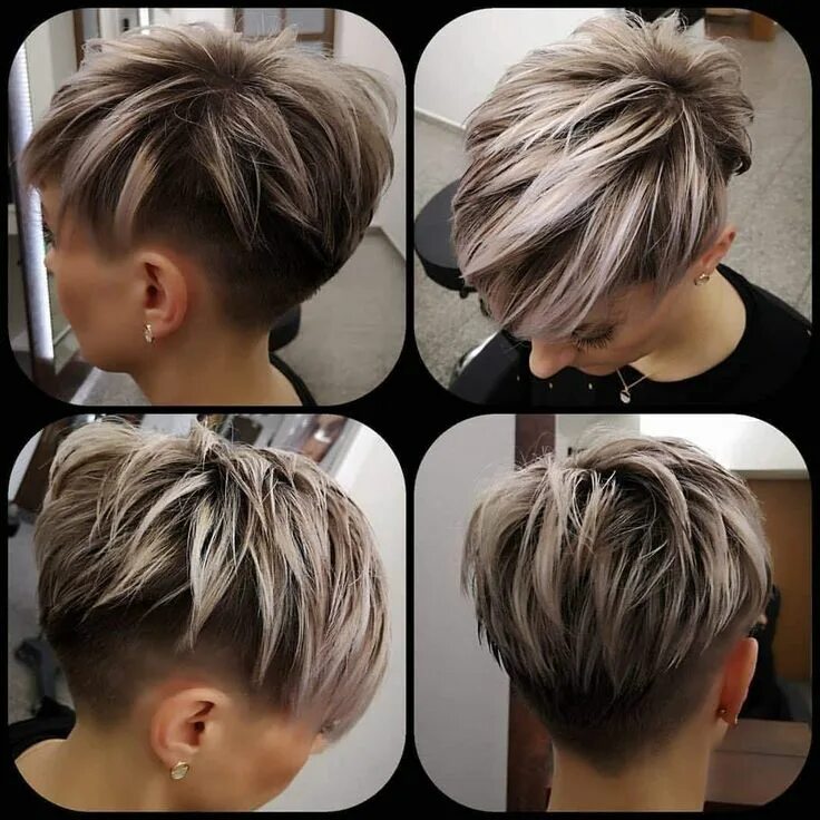 Прическа на короткие волосы покраска волос Frisuren Hair styles, Pixie bob haircut, Short hair styles pixie