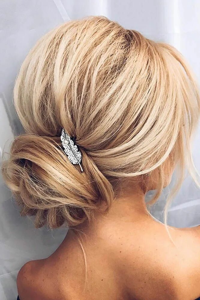 Прическа на короткие волосы собранные сзади Bridesmaid Updos And# 8211; Elegant And Chic Hairstyles ❤ See more: http://www.w