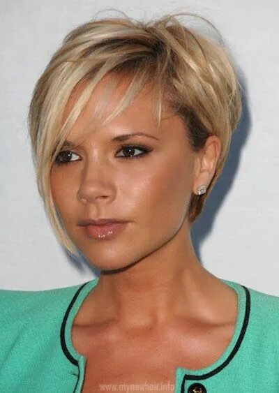 Прическа на короткие жидкие волосы для женщин 20 Short and Choppy Hairstyles for Edgy Women - PoP Haircuts Victoria beckham sh