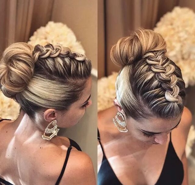 Прическа на корпоратив Pin on Hair Braided hairstyles updo, Brown ombre hair color, Hair updos