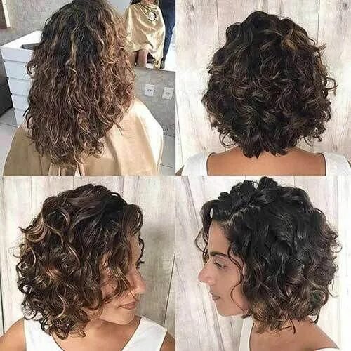 Прическа на кудрявые волосы средней длины женская Perfect Bob Haircuts for Curly Hair - Hairstyle Fix Curly hair photos, Curly hai