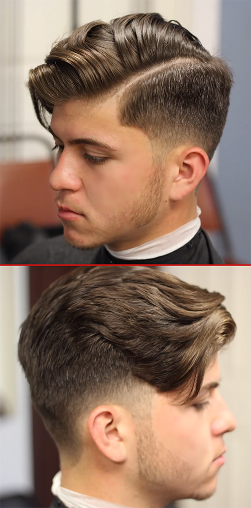 Прическа на лево мужская young man with undercut #menshairstylessidepart Mens hairstyles undercut, Mens h