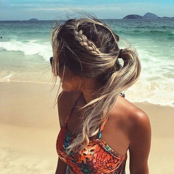 Прическа на море на длинные волосы beach, braid, brunette, curls, curly hair, girl, hair, hairstyle, long hair, pon