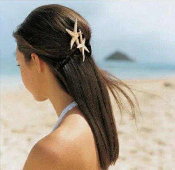 Прическа на море на длинные волосы starfish hair accessories Hair ideas Beach wedding hair, Wedding hairstyles for 