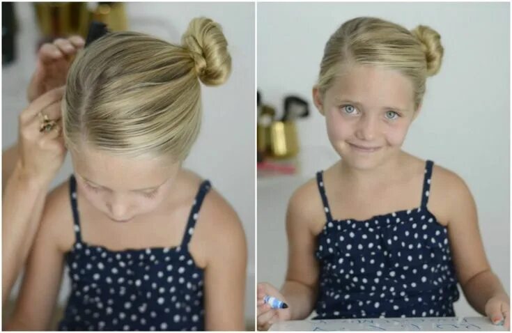 Прическа на несколько дней для девочки 70 peinados para niña adorables y rápidos Kids hairstyles, Easy hairstyles, Litt