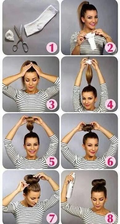 Прическа на носки на длинные волосы Peinado Easy hairstyles for long hair, Long hair styles, Easy hairstyles