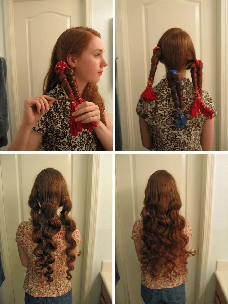 Прическа на носки на длинные волосы No Heat Curls - 4 Easy Techniques You Have To Try Curls no heat, Curl hair witho