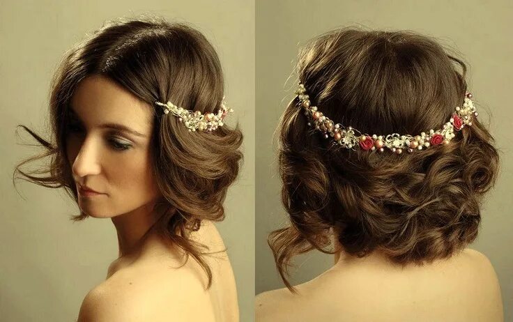 Прическа на новый год на волосы The Gate To An Amazing Look Rush Brush Short wedding hair, Headbands for short h