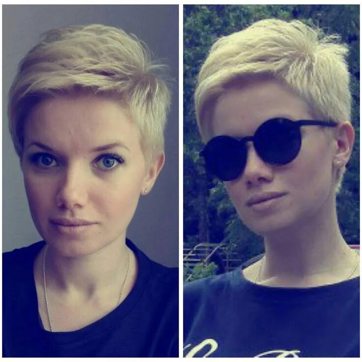 Прическа на отросшие короткие волосы #pixie #haircut #short #shorthair #h #s #p #shorthaircut #blondehair #b #hair #b