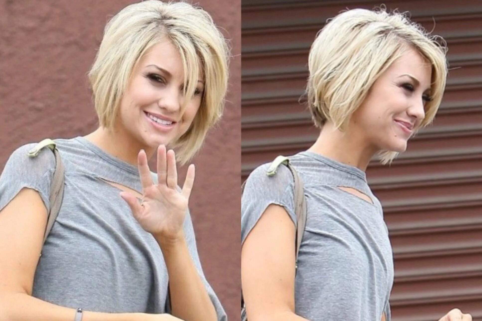 Прическа на отросшие короткие волосы Great bob with slight layers. Hair cuts, Bob hairstyles, Stacked bob hairstyles