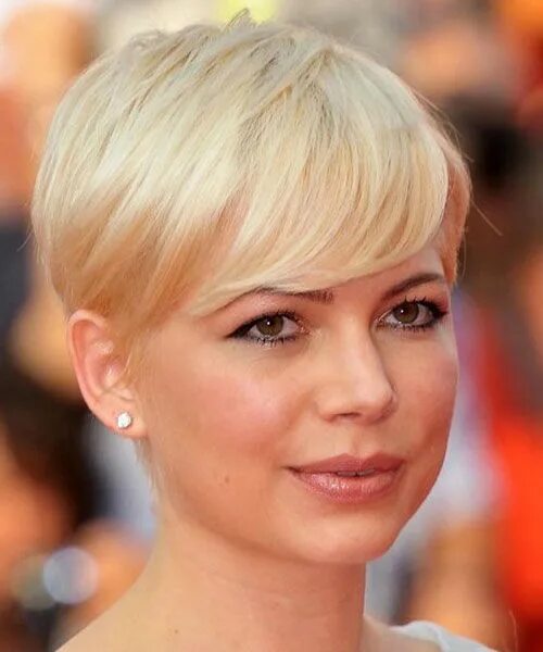 Прическа на редкие короткие волосы женщине Short Hair Styles - Celebrity Hair Styles Hairstyles Trendy Michelle williams ha