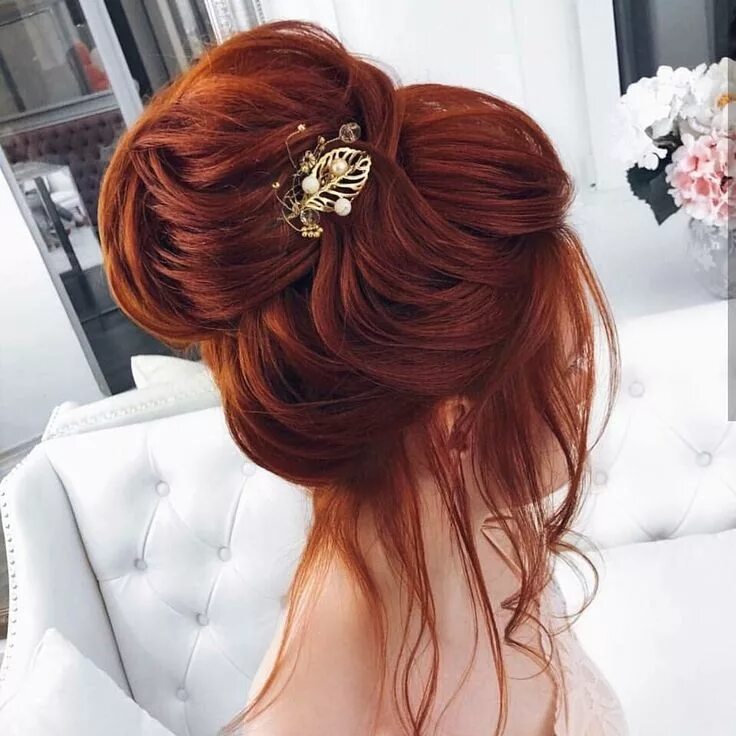 Прическа на рыжие волосы Pin on Penteados Long hair styles, Ginger hair, Wedding hair and makeup