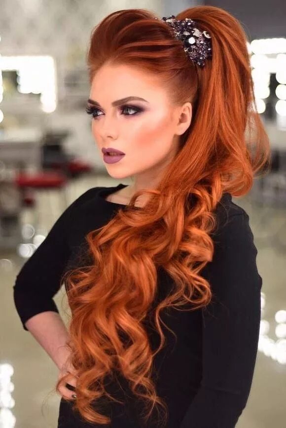 Прическа на рыжие волосы средней ❤ Redhead beauty ❤ #Skintips Redhead hairstyles, Long red hair, Beautiful red ha