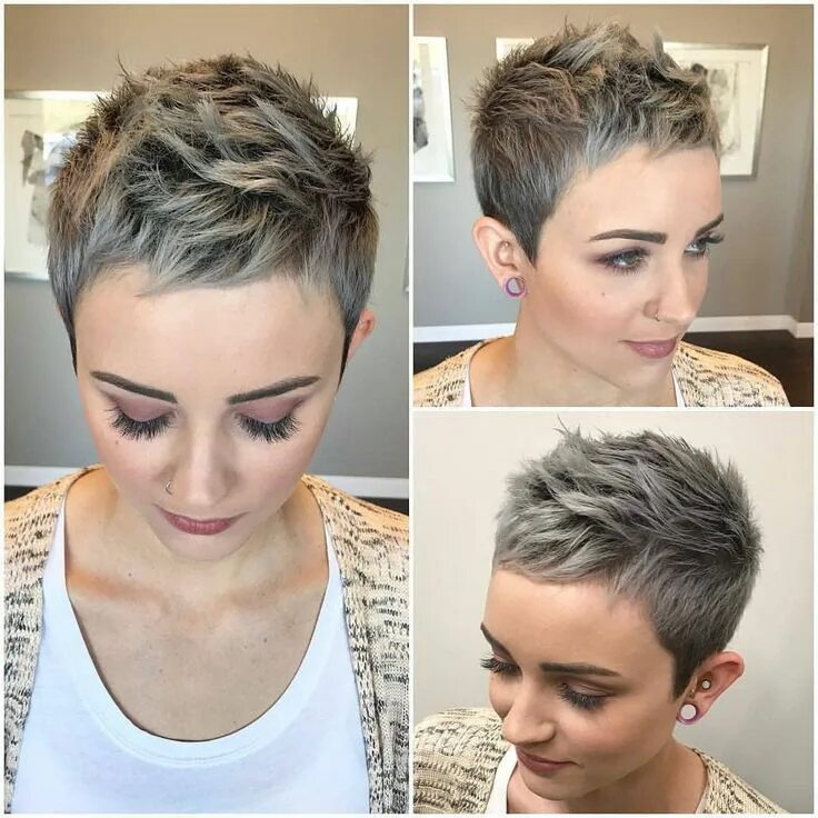 Прическа на совсем короткие волосы Very Short Hair Short hair undercut, Chic short hair, Undercut hairstyles