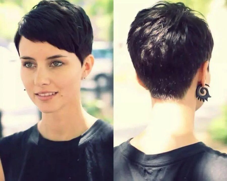 Прическа на совсем короткие волосы nothingbutpixies on Twitter Short hair styles, Pixie hairstyles, Thick hair styl