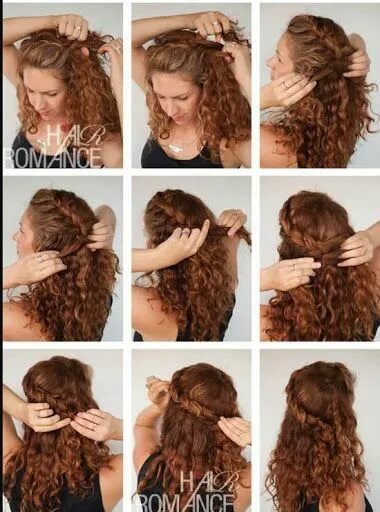 Прическа на средние кудрявые волосы простые Easy and Stylish Hairstyles for Long Curly Hair