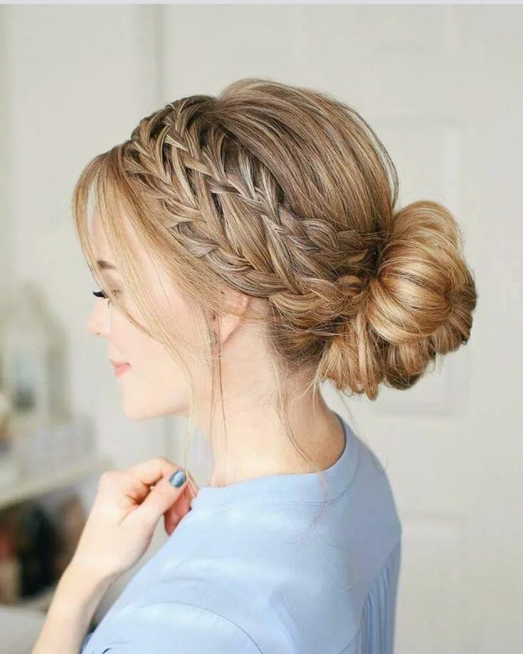 Прическа на средние волосы 6 класс Pin by Lynn T on Hair Hair styles, French braid hairstyles, Long hair styles