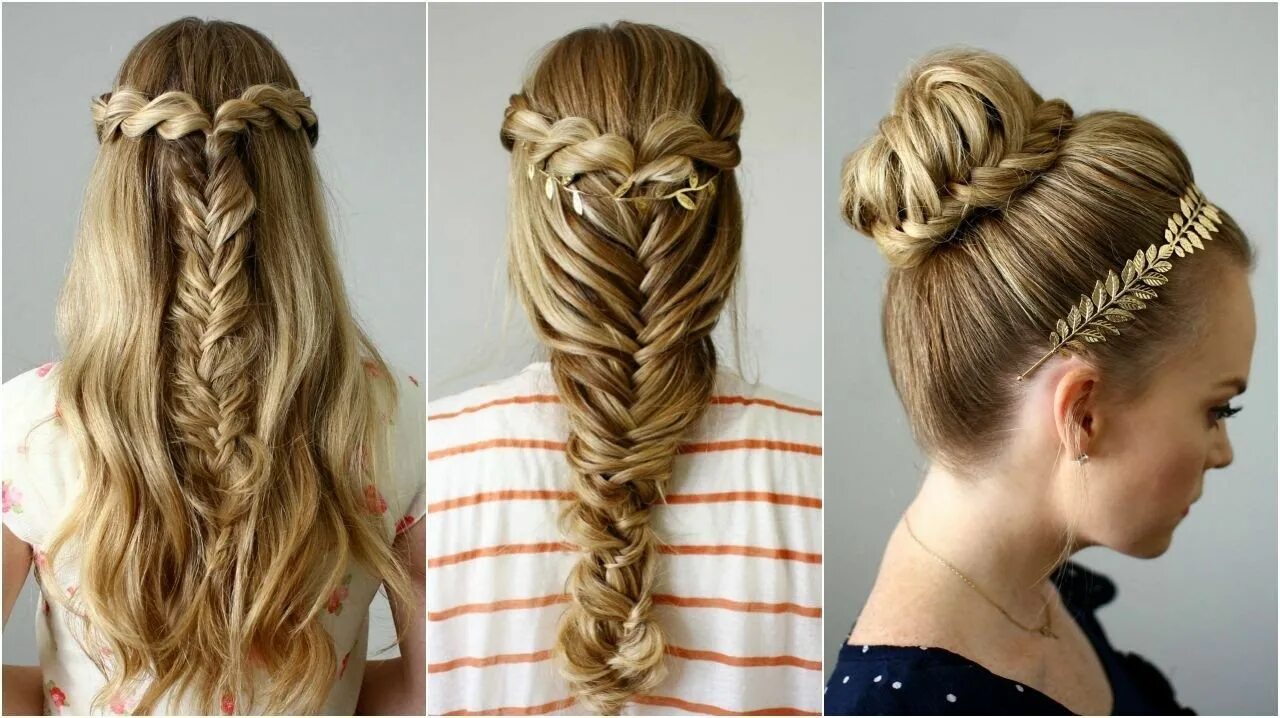 Прическа на средние волосы 6 класс 80 PEINADOS SENCILLOS PARA FIESTAS - Pelo corto y largo Cool hairstyles, Hair ph