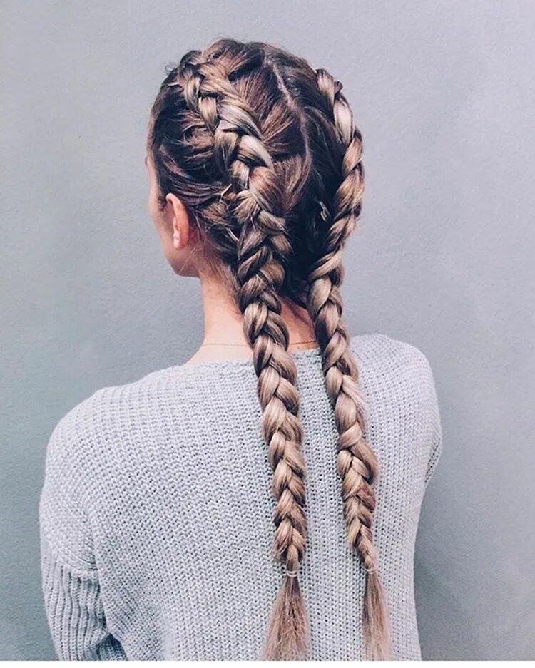 Прическа на средние волосы две косички Instagram photo by FashionLoverz * Feb 11, 2016 at 4:21pm UTC Long hair styles, 