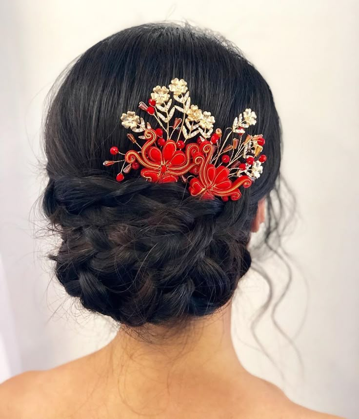 Прическа на средние волосы китайская Most Popular Chinese Wedding Jewelry for Brides Traditional hairstyle, Chinese h