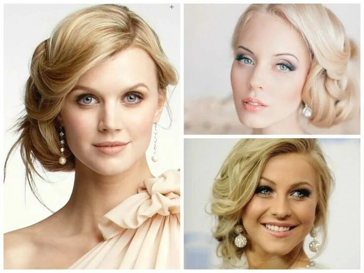 Прическа на средние волосы круглая Peinados De Boda Para El Tiempo De Forma De La Cara Peinados Face shape hairstyl