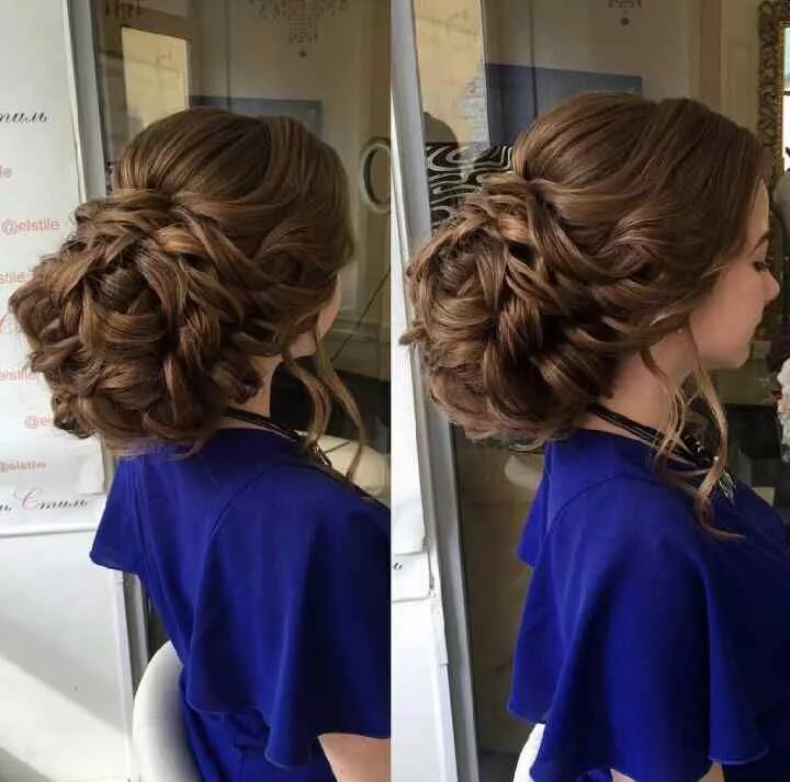 Прическа на средние волосы кудри собранные Acconciature raccolto - 16 Hair styles, Long hair styles, Hair ornaments