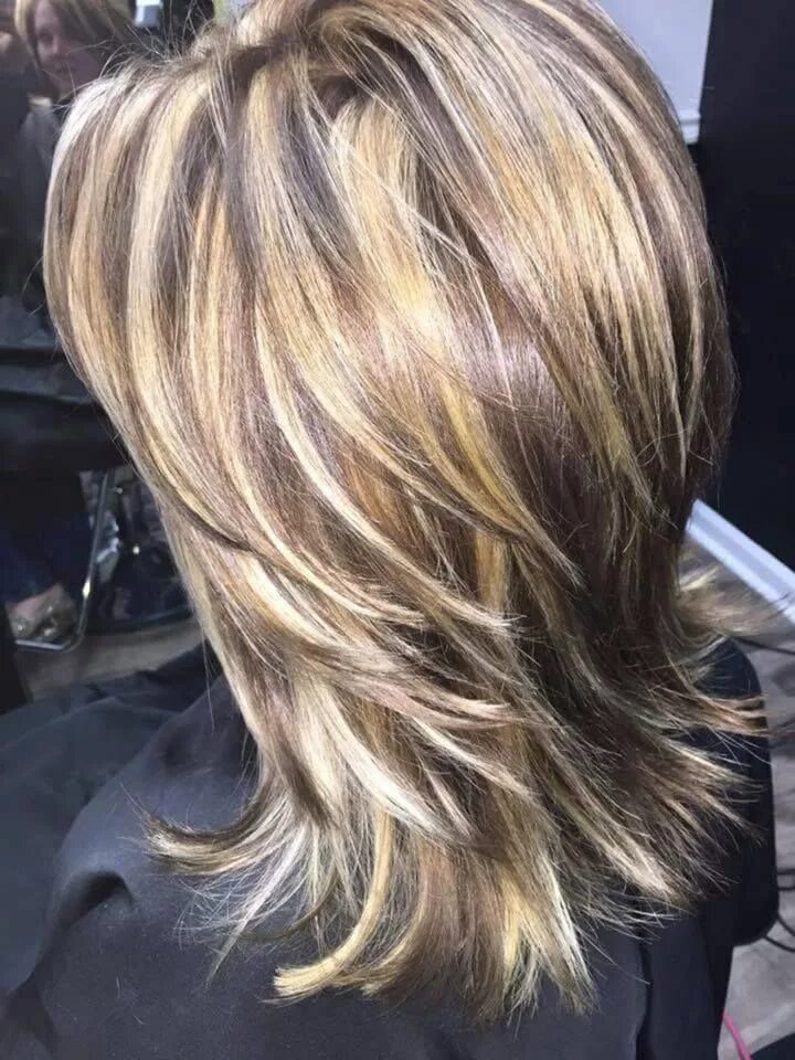 Прическа на средние волосы мелированные shag-hairstyles.com Medium hair styles, Trendy hair color, Layered hair