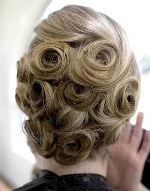 Прическа на средние волосы на юбилей 50 Beautiful bride updos for long hair Pin curls short hair, How to curl short hair