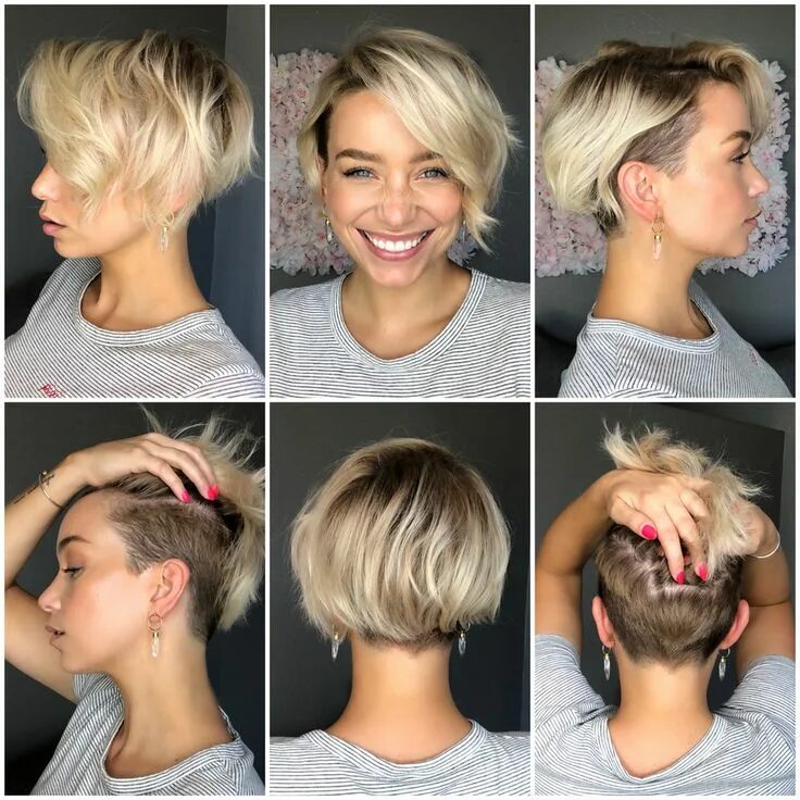 Прическа на средние волосы пикси боб Short Hair Talk Short hair undercut, Thick hair styles, Pixie haircut for thick 