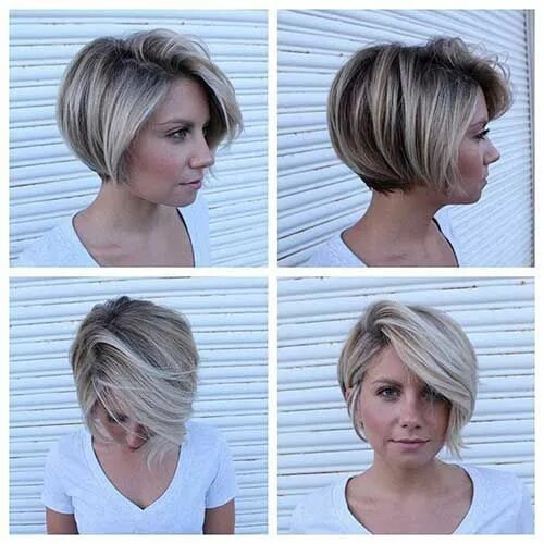 Прическа на средние волосы пикси боб 60 Best Short Angled Bob Hairstyles 2019 Bob-Hairstyle.Com Rambut tebal, Rambut 