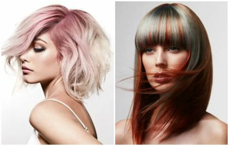 Прическа на средние волосы покраска волос 2017 Exotic Hair Color Trends