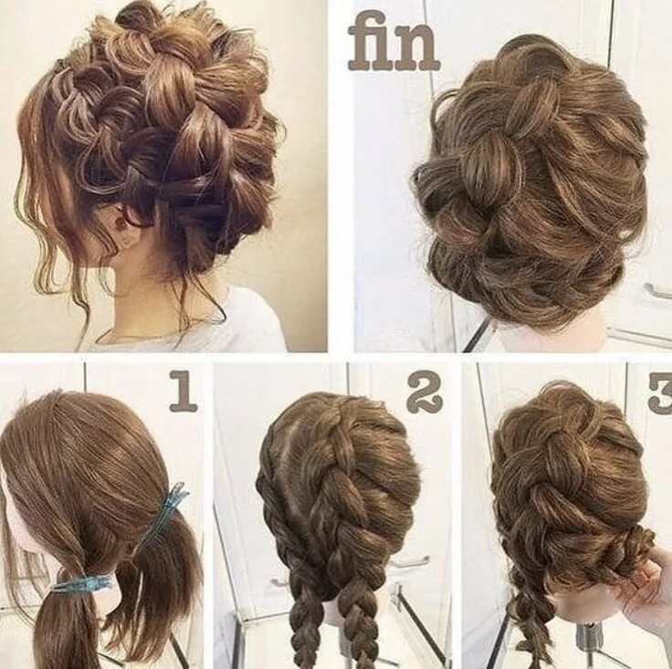 Прическа на средние волосы пошагово Pin by Erin Silver on Hair Long hair styles, Hair styles, Curly hair styles