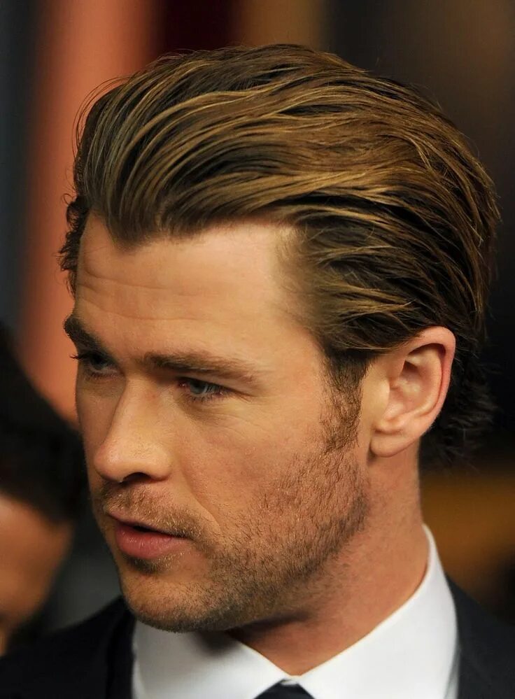 Прическа на средние волосы зачес назад Image result for chris hemsworth hair Chris hemsworth hair, Haircuts for men, Sl